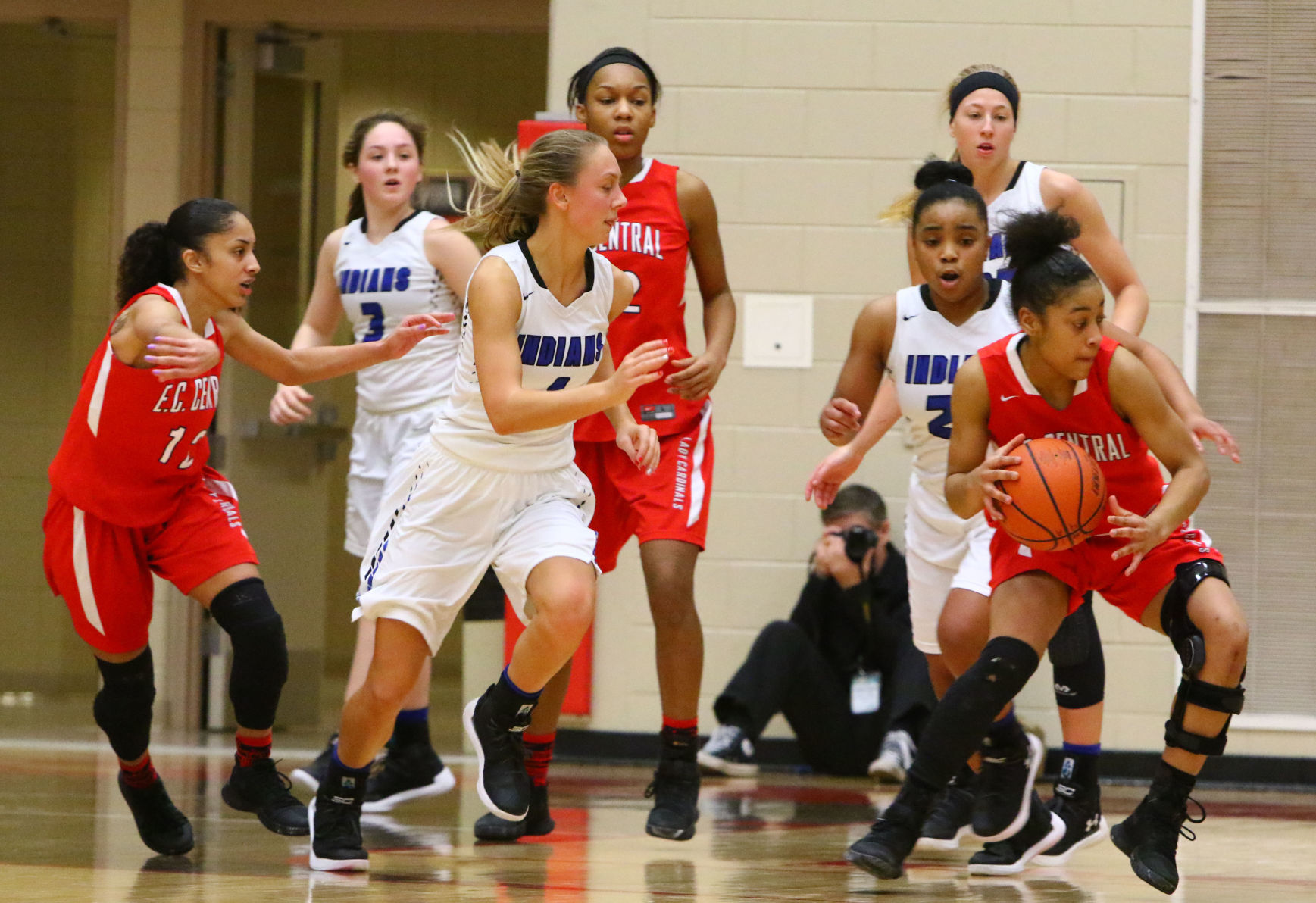 Gallery: Girls Basketball Sectional Finals - E.C. Central vs. Lake Central
